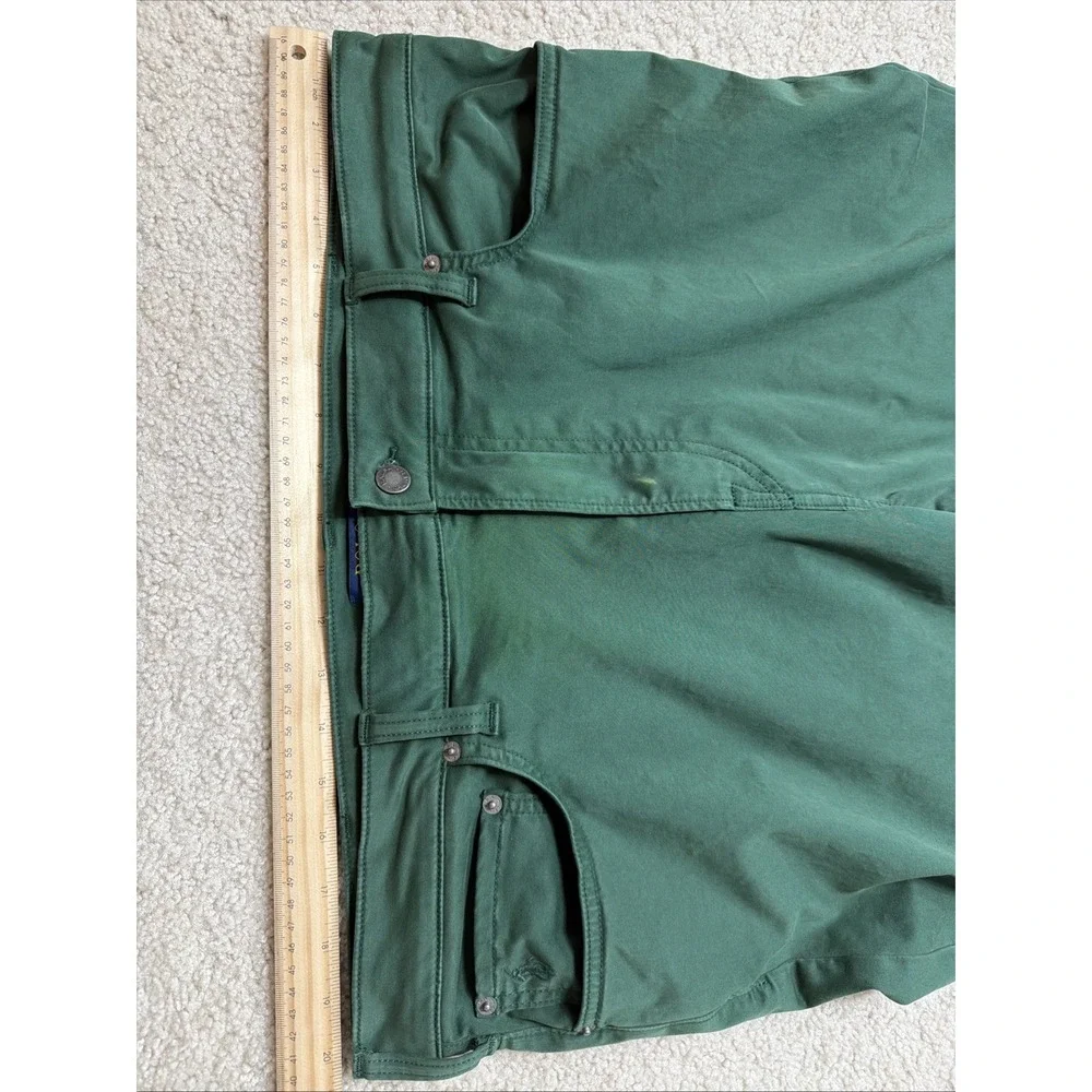 Polo Ralph Lauren Olive Green Varick Slim Straight Jeans Men 38x30 Preppy Pants